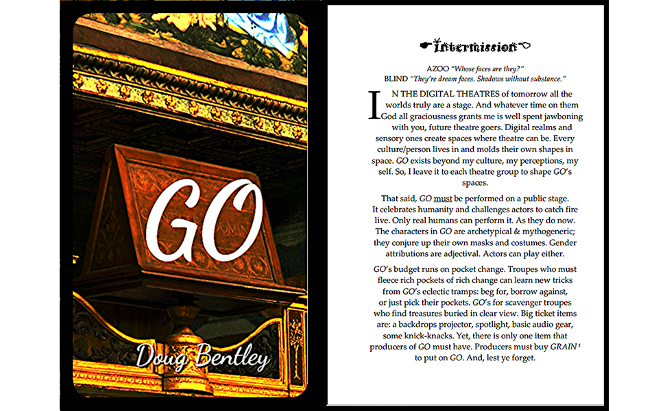 Internal pages from the stageplay GO.