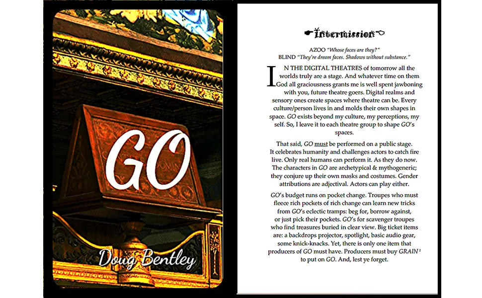 Internal pages from the stageplay GO.